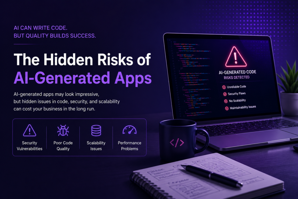 Why AI-generated apps fail due to security risks, poor code quality, scalability and performance issues